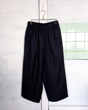 【maison de soil WOMEN】WOOL SERGE 2TUCK WIDE EASY