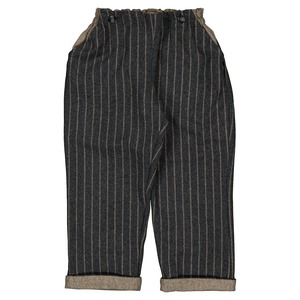 【予約/送料無料】5y-8y / Pants LEBON - gray woolen stripes / Maison Marelle