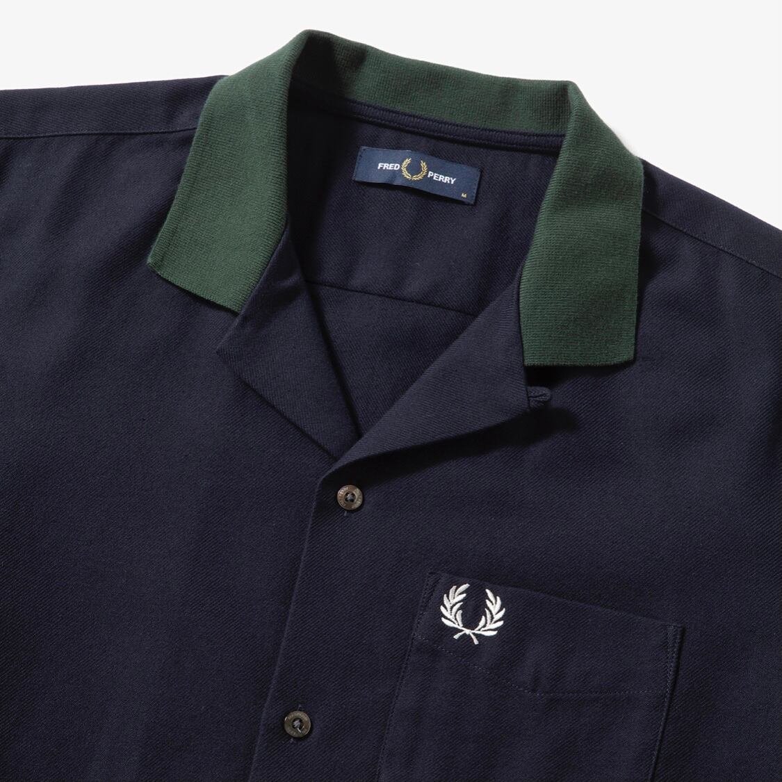 FRED PERRY : Ribbed Collar Revere Shirt