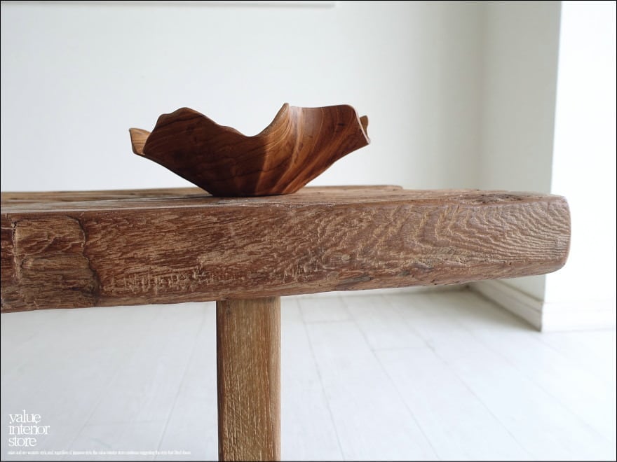 オールドチーク材 一枚板ベンチ61cm チーク無垢材 アンティーク調 スツール オールドチーク無垢材 スツール 98cm 木製 ベンチ おしゃれ 総