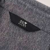 23区 HOMME ニジュウサンク 天竺 開襟 七分袖 ポロシャツ 48/グレー メンズ