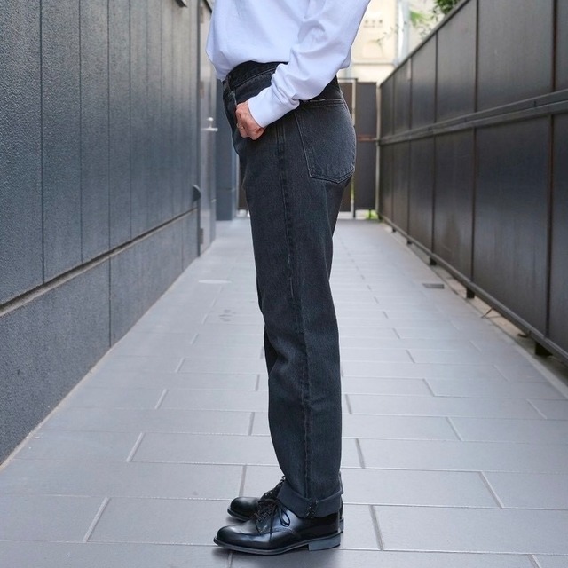 COMOLI(コモリ) /デニム5Pパンツ-FADE BLACK-(C03-03003)