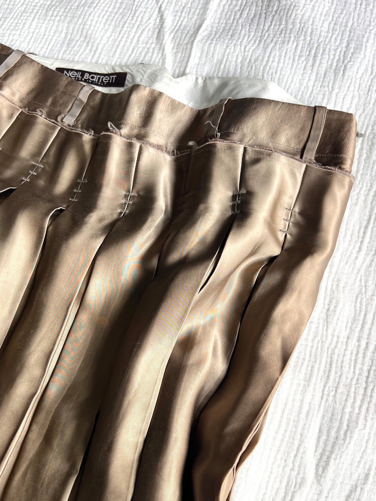 "Neil Barrett" Layered Pleats Skirt