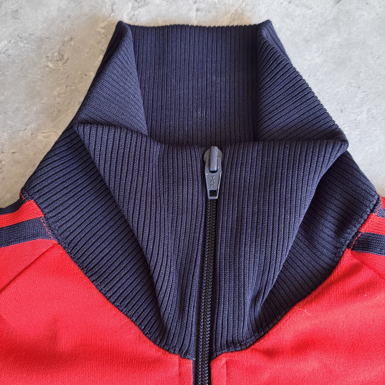 70s 赤 デサント 西ドイツタグ Adidas トラックジャケット L