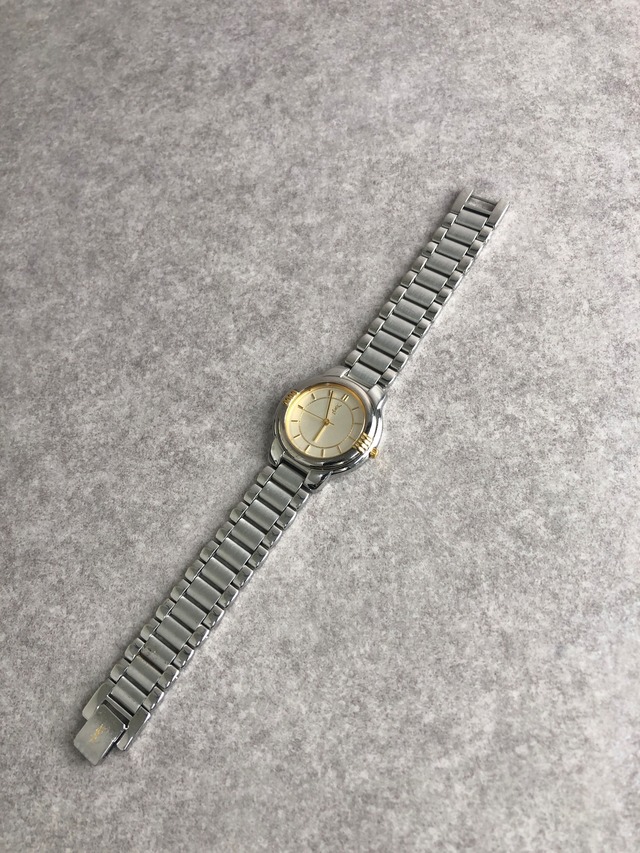 Yves Saint Laurent イヴ・サンローラン 腕時計 シルバー YSL ステンレススチール vintage ヴィンテージ オールド c6vtx8