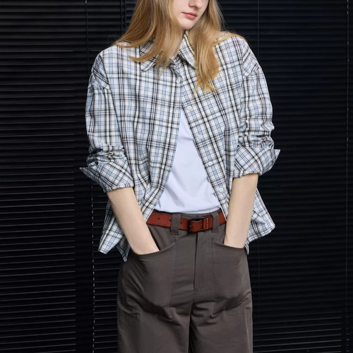 コットンチェックシャツ ・20791