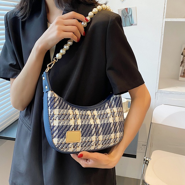 パールチェーン 真珠 メッセンジャーバッグ ワイドショルダー Tiancai_Wing_Bag90587278508