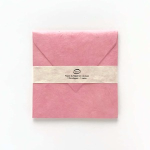 5 Envelopes & 5 Cards Orange + Rose｜封筒＋カードセット