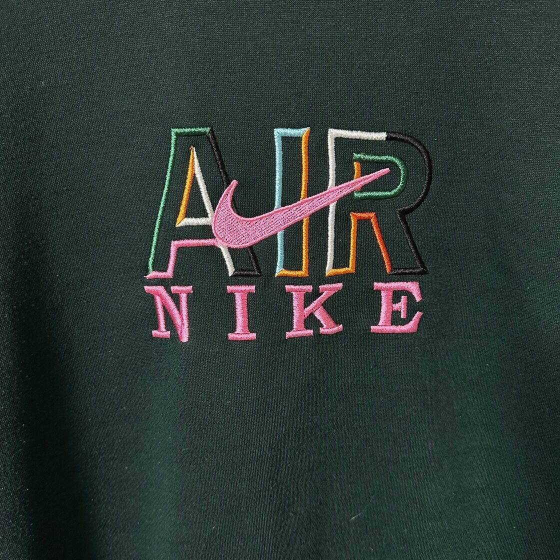 入手困難‼︎】NIKE◎90s XXL センターロゴ刺繍 深かっ パーカー A761