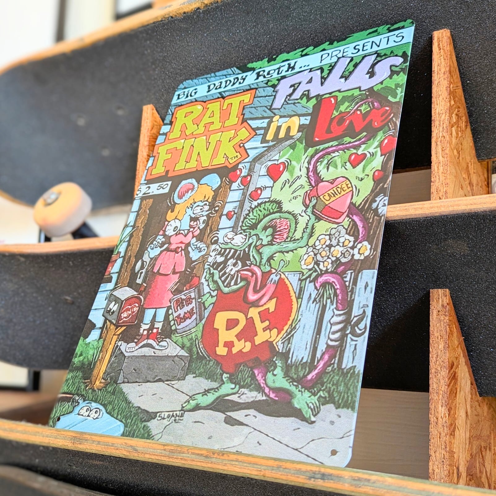 送料無料！ちょうどいいブリキ看板 【 RAT FINK ( ラットフィンク