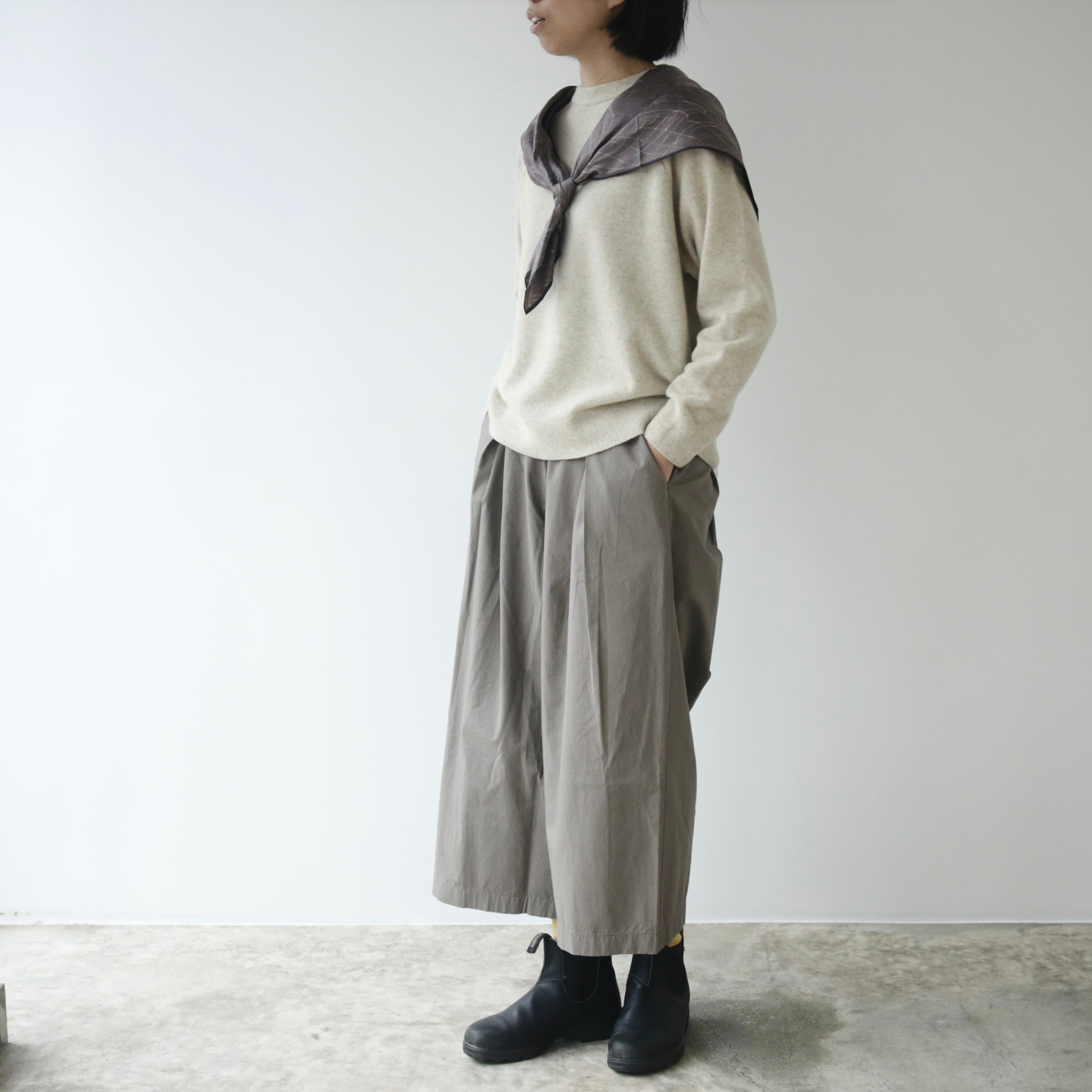 evameva コットンキュロットパンツ | Vie