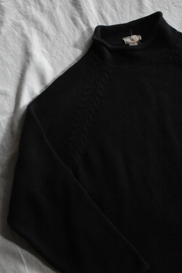 OK/90's "J.CREW" roll neck cotton knit