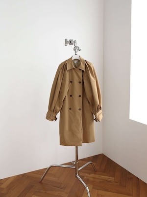 2way balloon sleeve middle trench coat