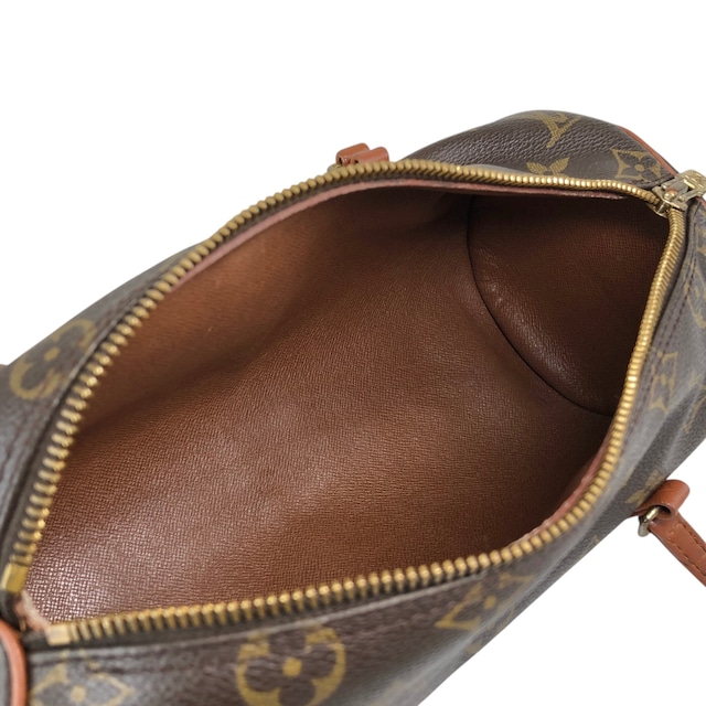 LOUIS VUITTON ルイヴィトン パピヨン モノグラム ハンドバッグ ブラウン レザー ロールバッグ vintage ヴィンテージ オールド y5yhcy
