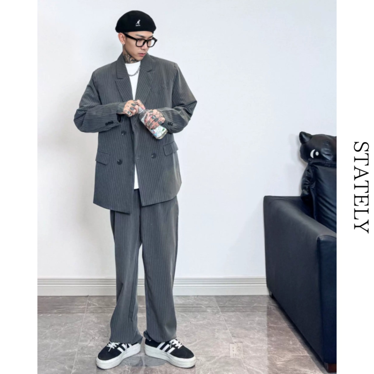 Urban Stripe セットアップスーツ/2color_ST07・画像3