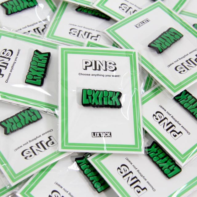 LIXTICK POP LOGO PINS / LIXTICK