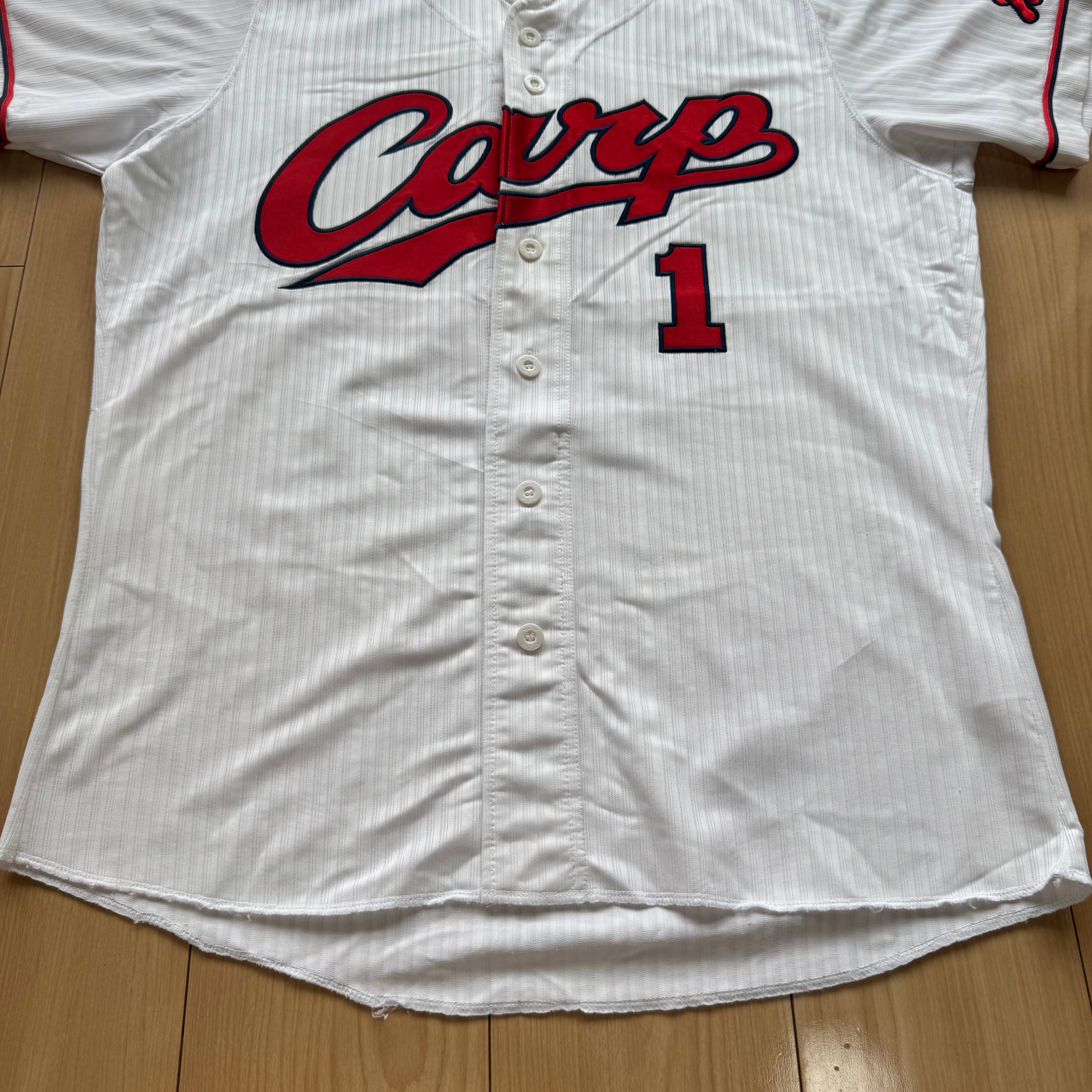 広島 カープ #51 前田智徳 復刻 ユニフォーム ホーム L 白 新品 広島 カープ #51 前田智徳 復刻 ユニフォーム ホーム L 白 新品 Amazon