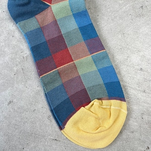 Bonne Maison/【RENAÎTRE】Sock Checks Multico RE7-01