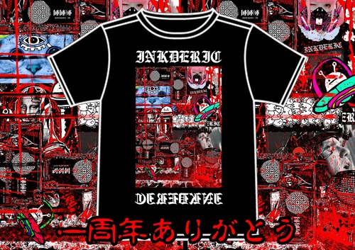 INKDERIC 一周年コラージュTシャツ