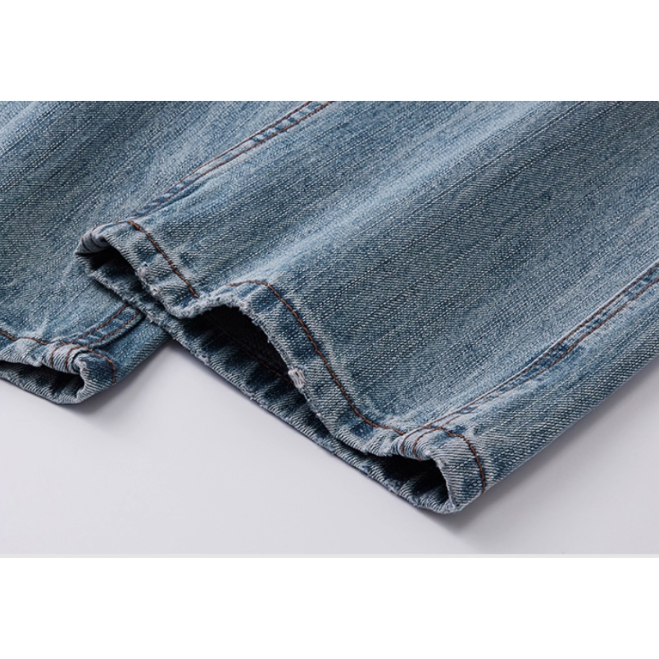 ルーズフィット フルレングス デニムパンツ af0037