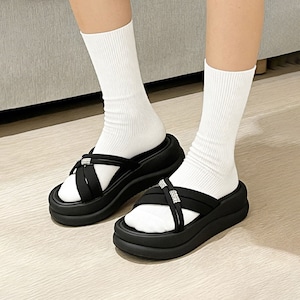 ミュールサンダル 厚底 レディース 春夏 韓国 サンダル きれいめ 大人 カジュアル シンプル ラインストーン ビーチ プール 海水浴 アウトドア クロスベルト 厚底サンダル 大人可愛い 大人女子