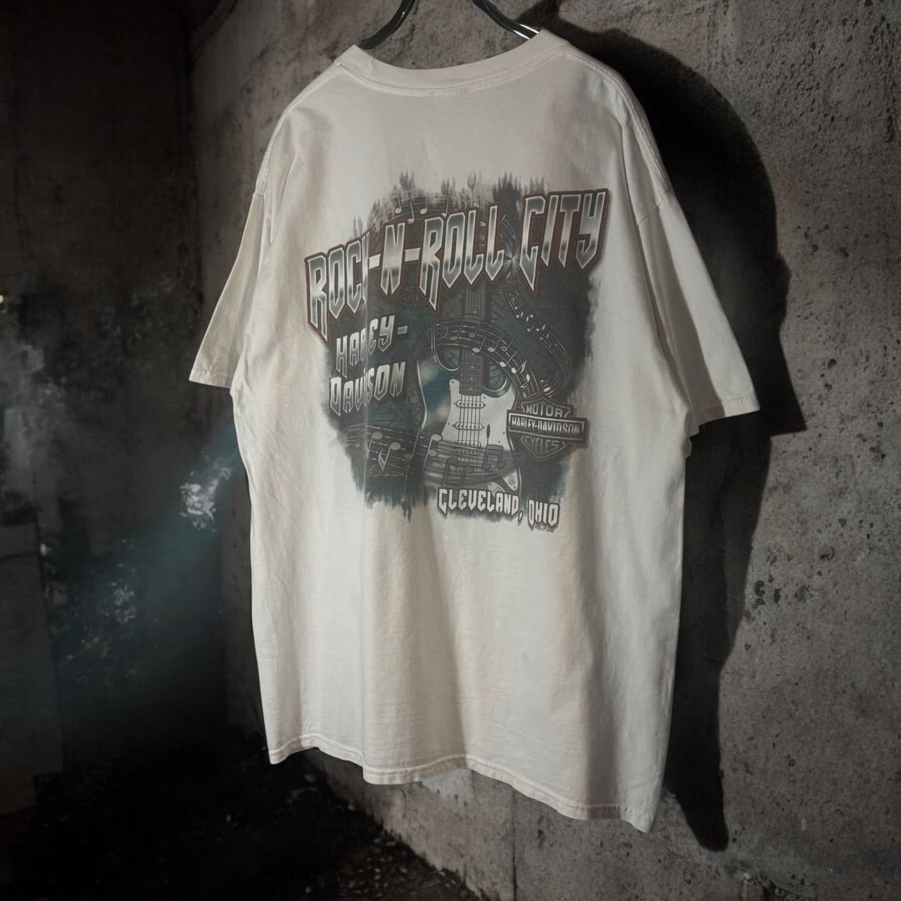 10s HARLEY-DAVIDSON T-shirt ハーレーダビッドソン Tシャツ 白