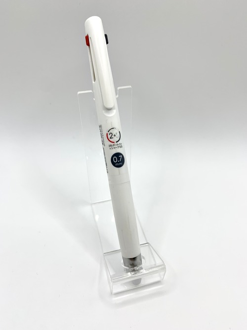 ゼブラ 多機能ペン ブレン 2+S(黒、赤) 0.5mm   ホワイト