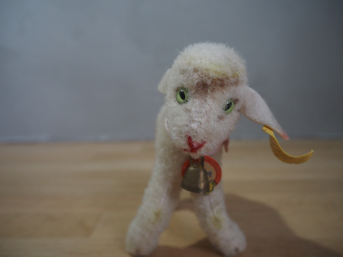 オールド シュタイフ ヒツジ Steiff Lamby 10cm | ヒガシマチマーケット