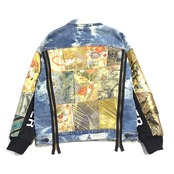着物デニムジャケット KIMONO DENIM JACKET BLEACH sleevekimonojk03