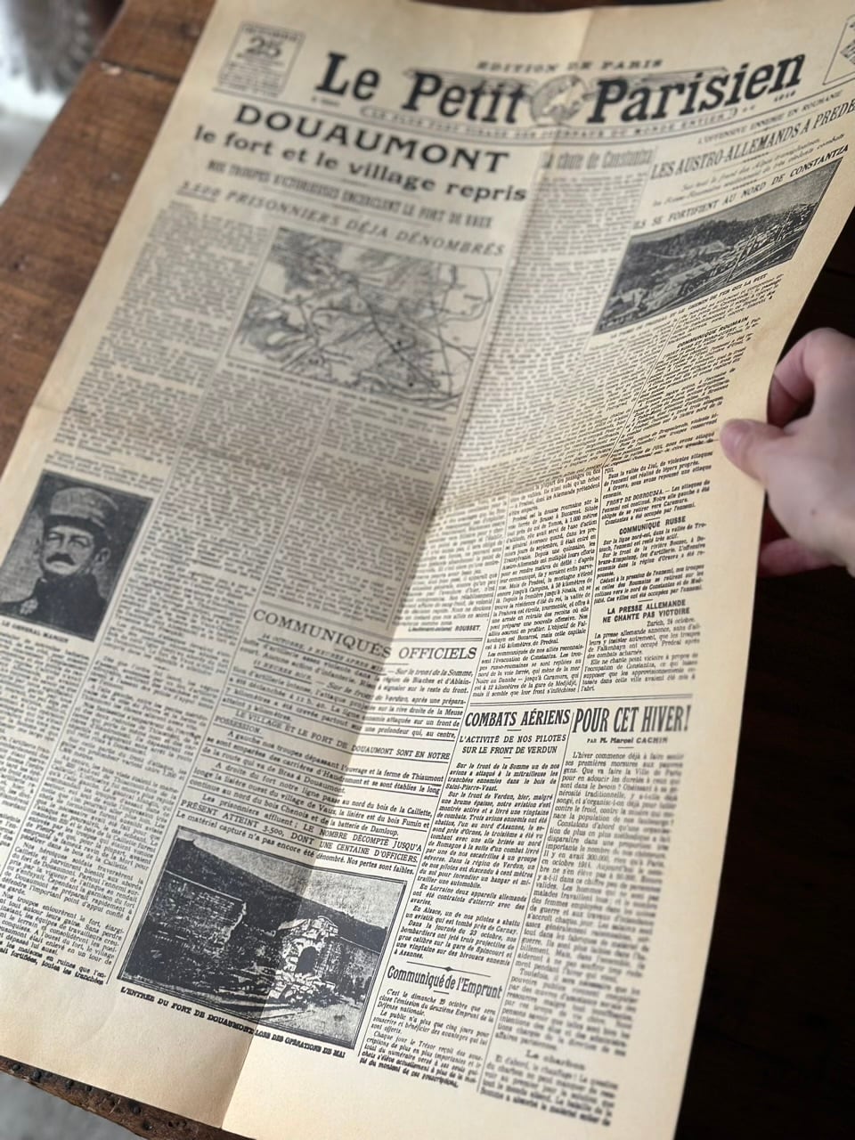 フランス新聞 Le Petit Parisien 記念復刻シート | Brocante de La