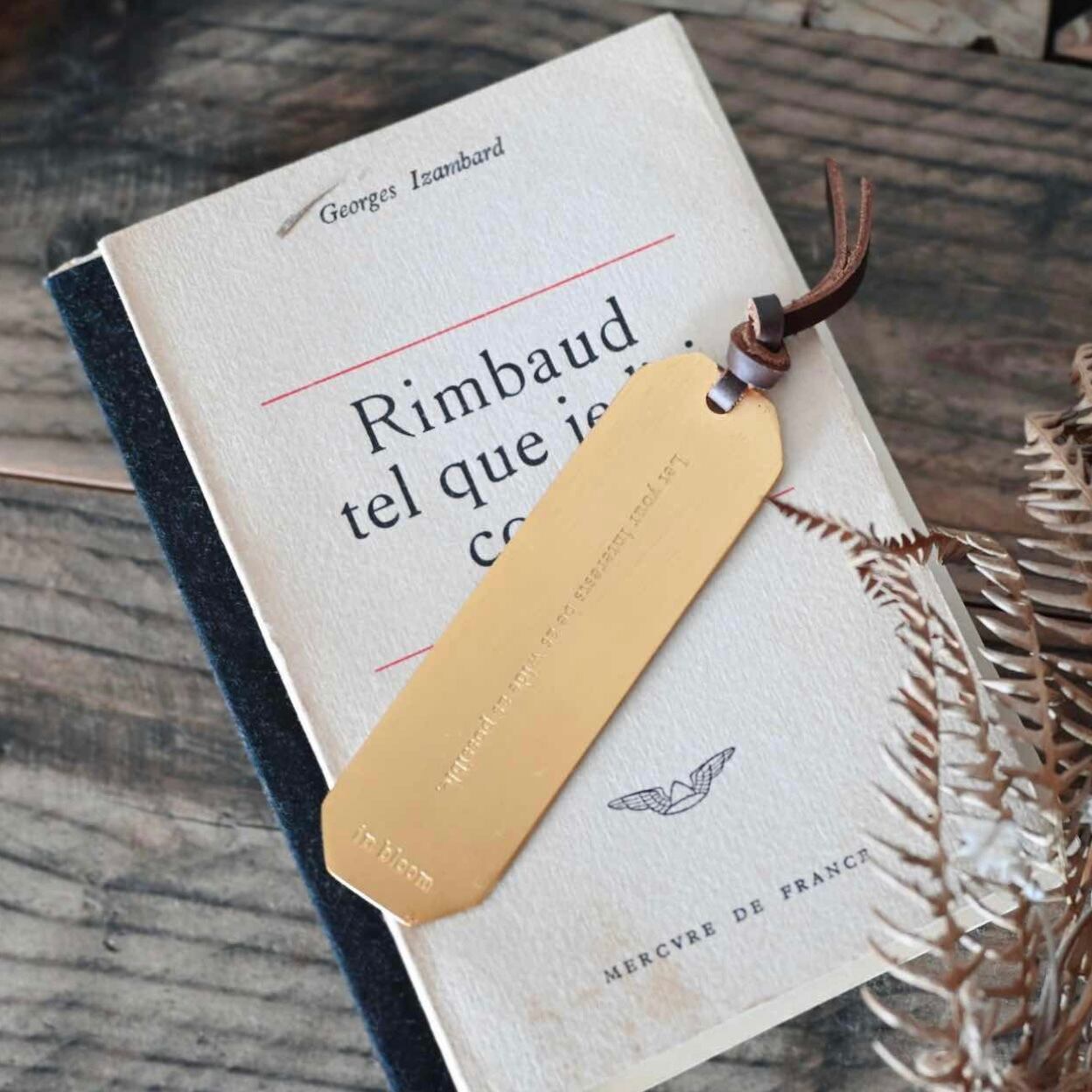 【 完売 】in bloom ブックマーク オクタゴン|しおり ゴールド レトロ 雑貨屋