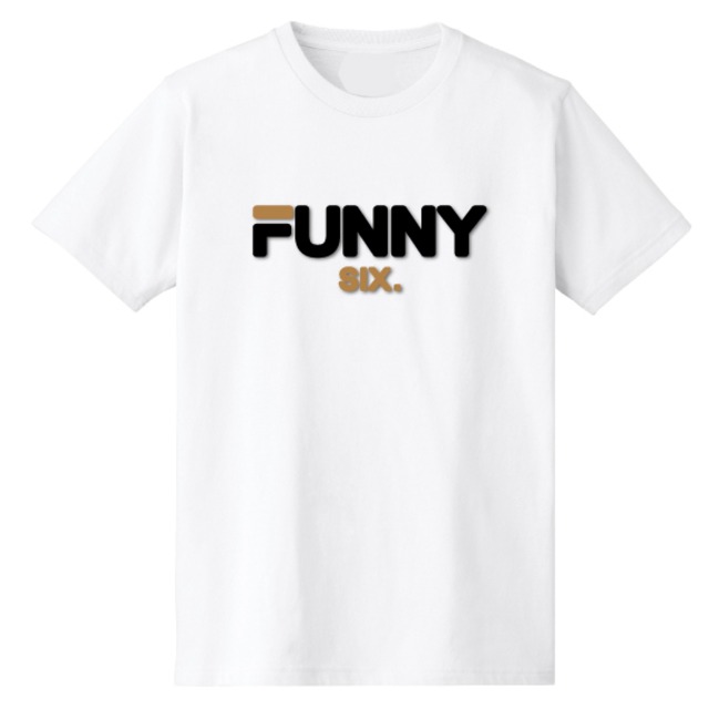 gold 3d logo T-shirt White