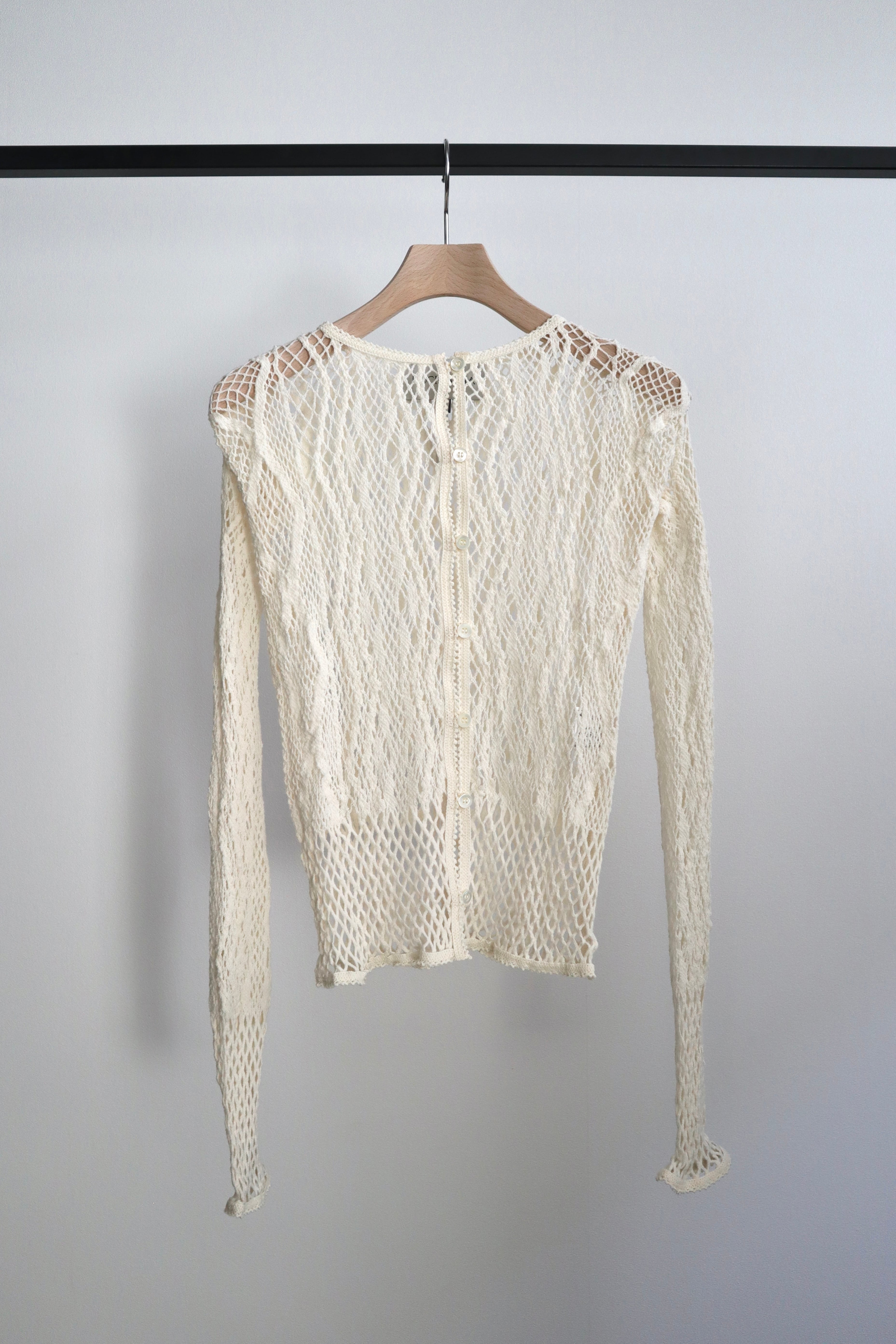 【EUCHRONIA】26FW 2way lace glitch shirt EUCHRONIA | TOLMA.