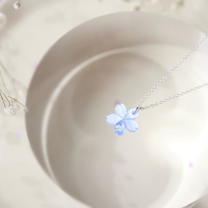 【ﾈｯｸﾚｽ】3月限定＊小桜日和 -青桜ver-