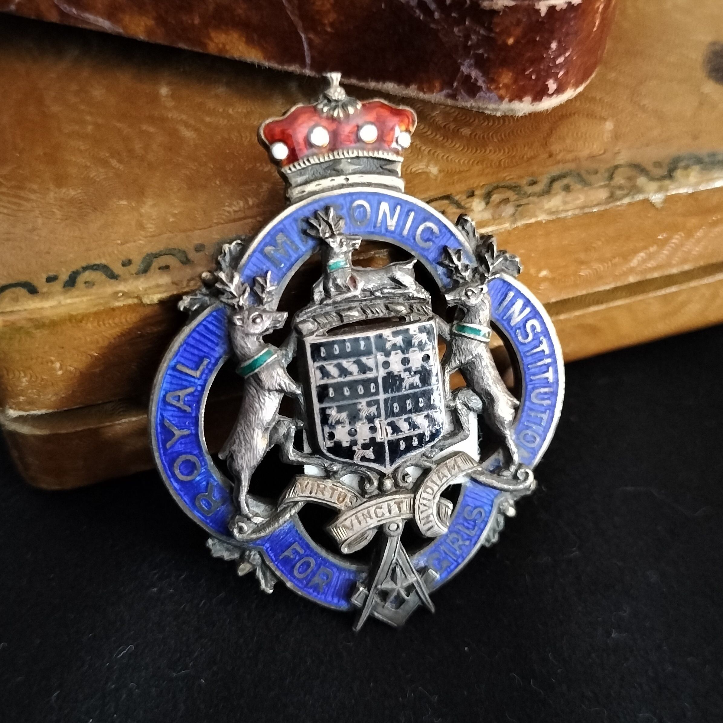 Freemason Royal Masonic Institution for Girls Medal Fob