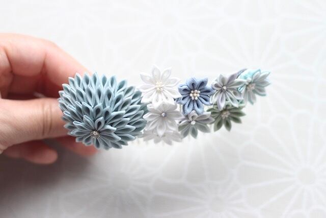 つまみ細工 コーム