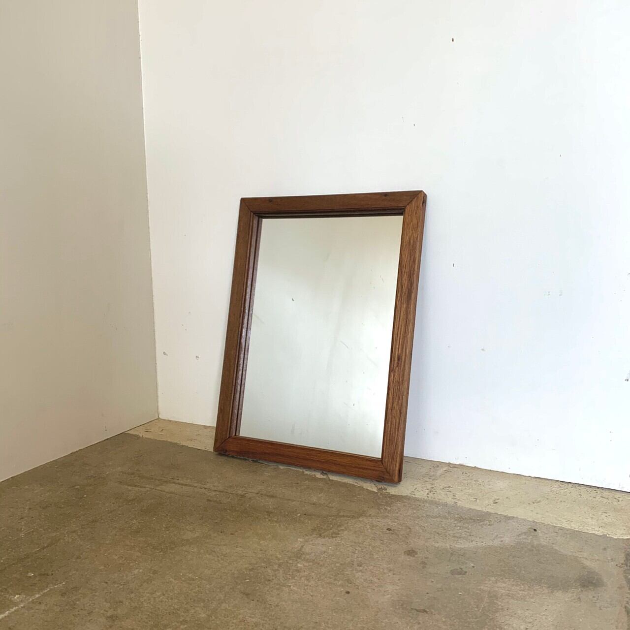 鏡　古い額　古道具　0411