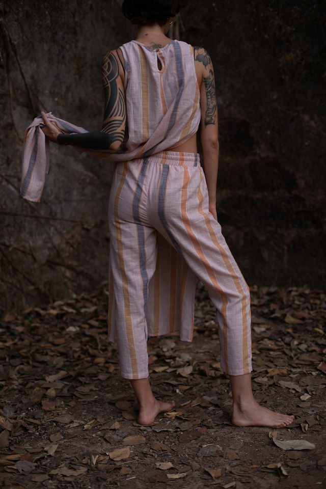 Soft Stripe — Tapered Pants (一点もの)