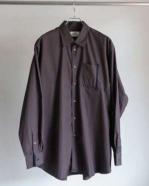 【未使用】HERMES special organic cotton Poplin shirt made in France Black big size mint condition ／ エルメス スペシャル コットン ポプリン シャツ ブラック フランス製 サイズ43 実寸XL 長袖  デッドストック タグ付 定価20万