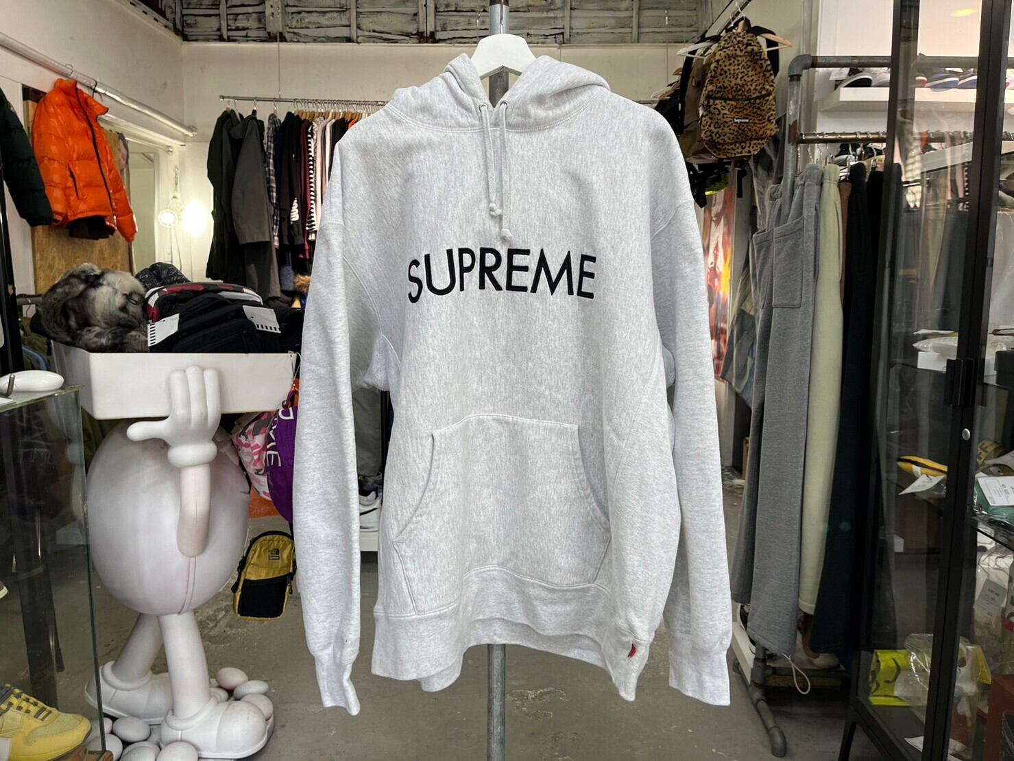 Supreme CAPITAL HOODED SWEATSHIRT ASH GREY XL 23874 | BRAND BUYERS  