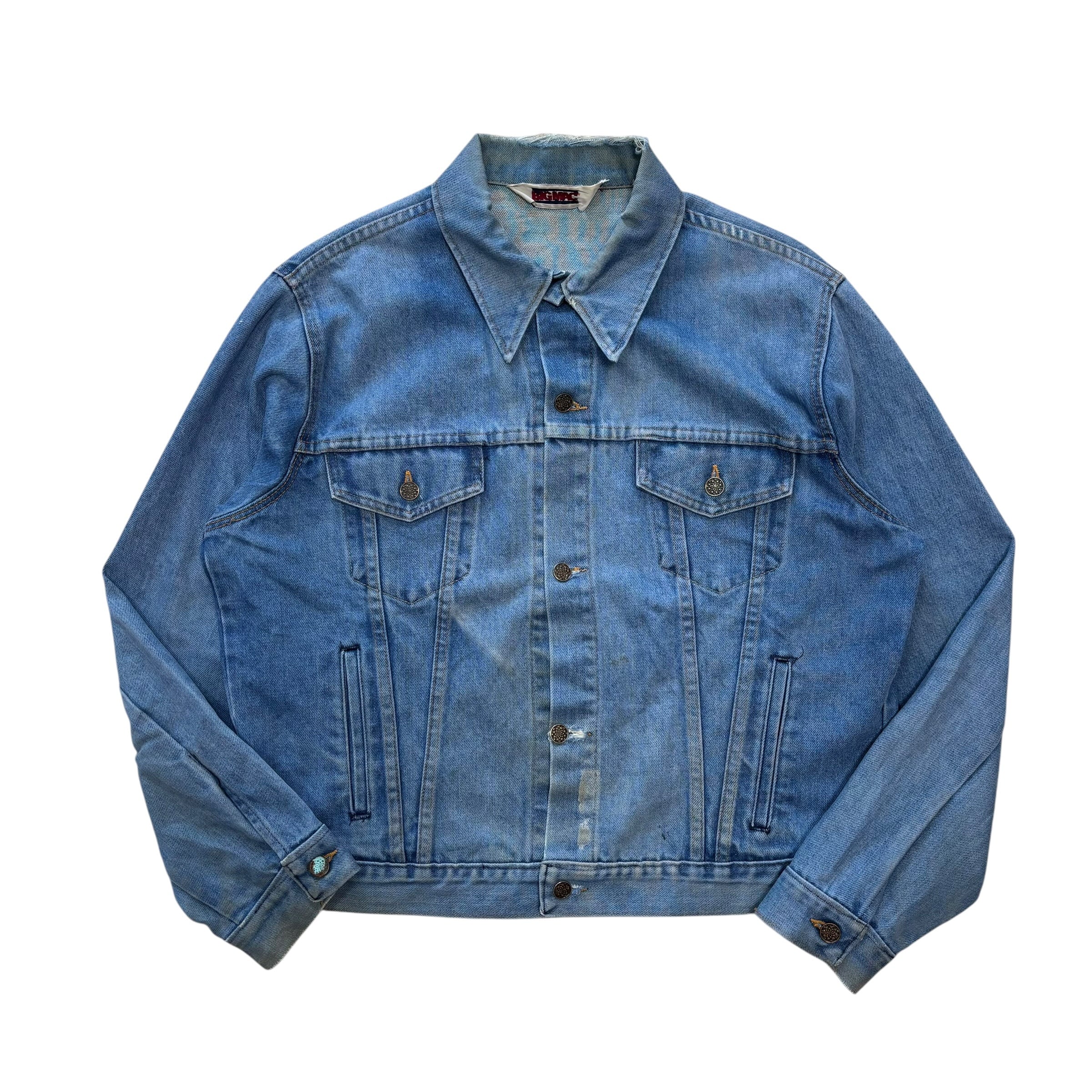 濃紺 90s 日本製 復刻 ラングラー 124MJ デニムジャケット S 濃紺 90s