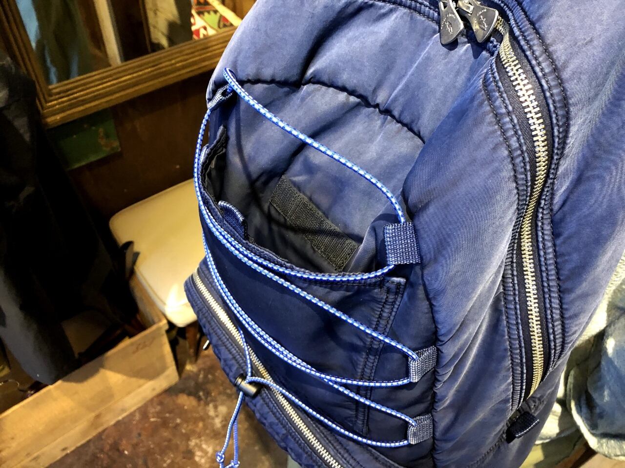 PORTER CLASSIC (ポータークラシック) P.C SUPER NYLON DAYPACK BLUE