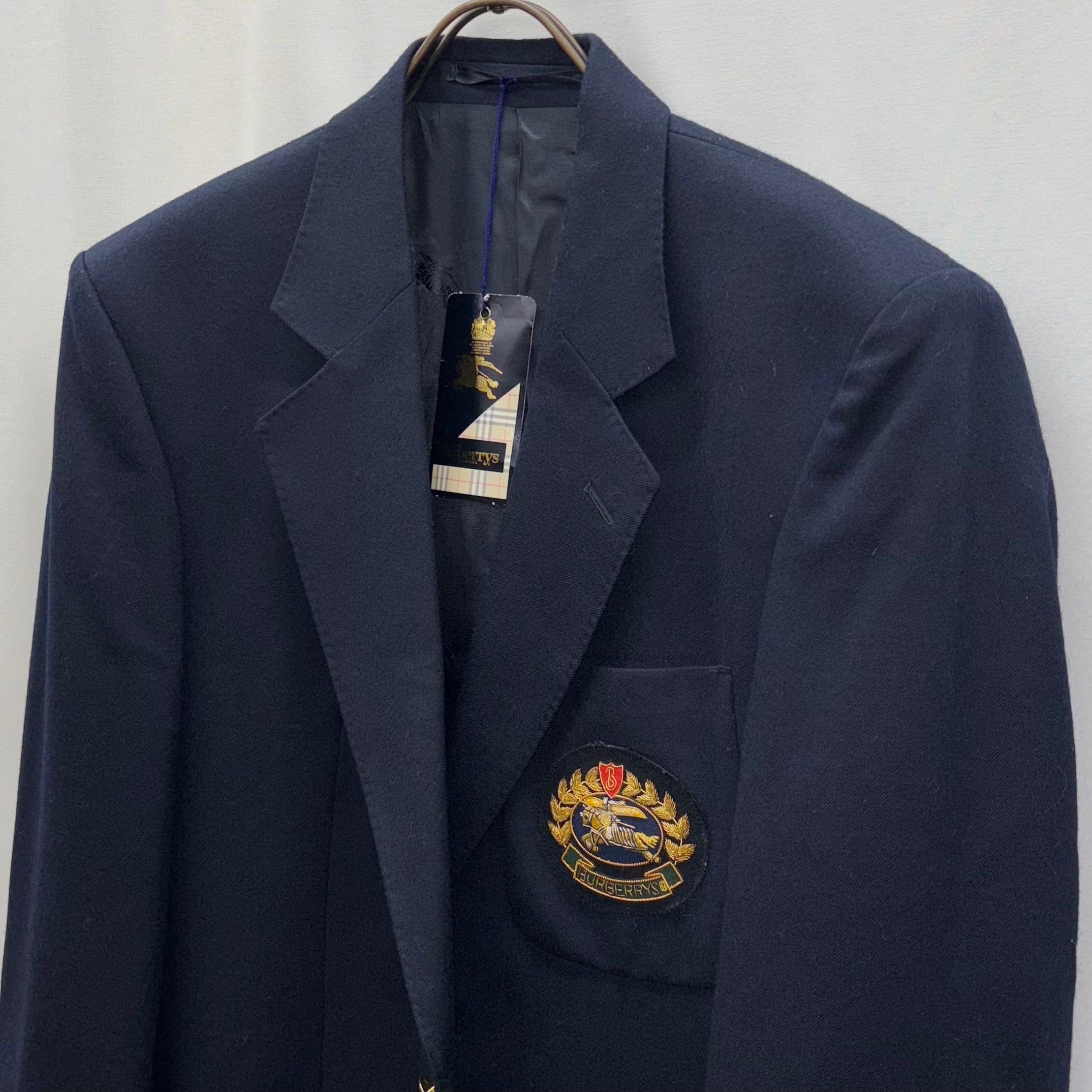 新品】90s burberrys blazer 紺ブレ バーバリー デッドストック | no