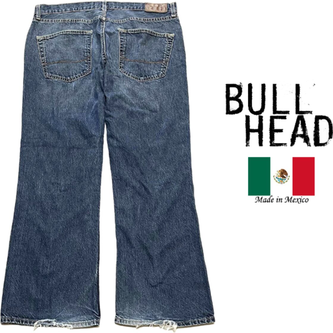 1点物◇ブルヘッドBULLHEADブーツカットジーンズ古着メンズ36XL 