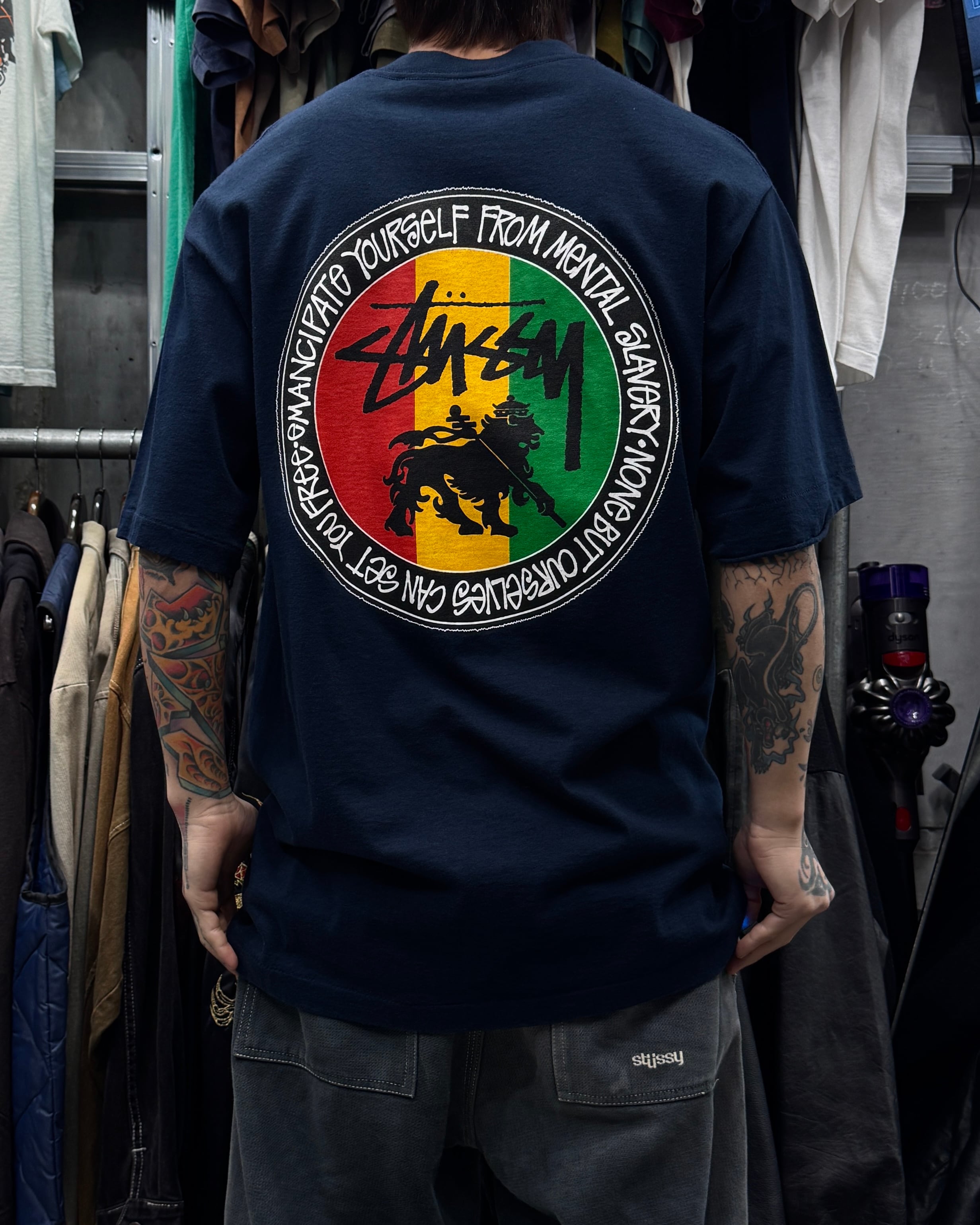 80's~90's old stussy Rasta Design Tee “白タグ” “FEELIN' IRIE