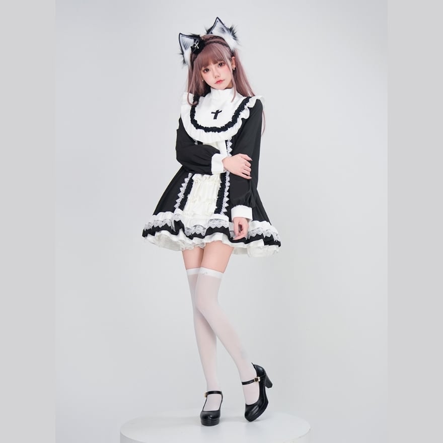 ゴスロリ通販 With U 眼帯 十字架 レース コスプレ ダークファッション