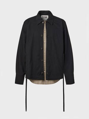 [EENK][MEN] Layered Jacket – Black 正規品 韓国ブランド 韓国通販 韓国代行 韓国ファッション インク 日本 店舗