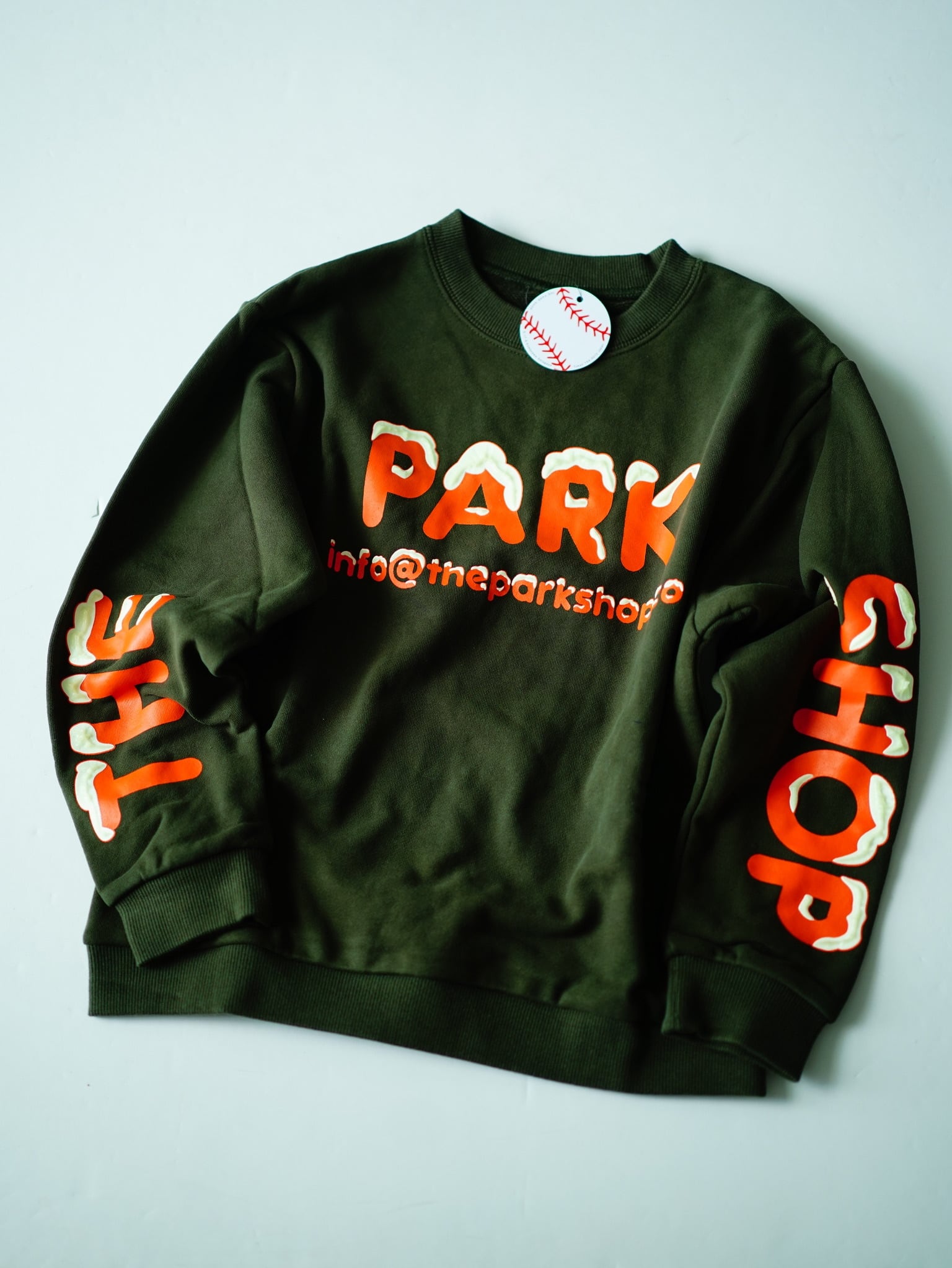 〈 THE PARK SHOP 25AW 〉 3D SNOW CREW(TPS-876) / OLIVE