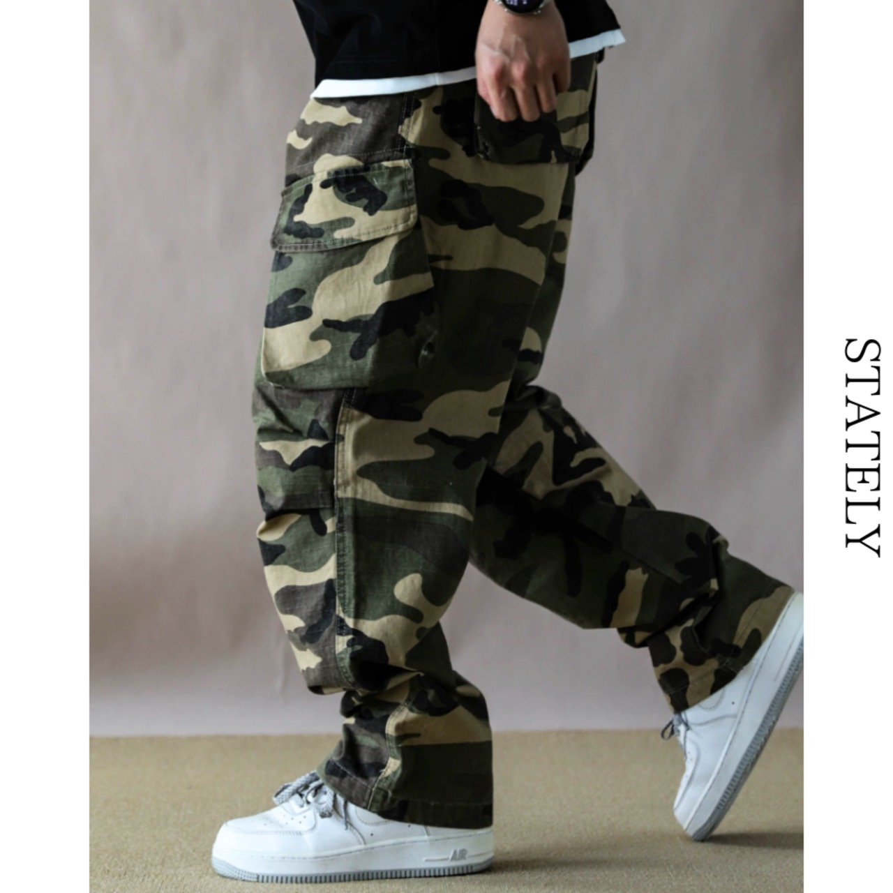 Camo Cargo ワイドパンツ_B142・画像2