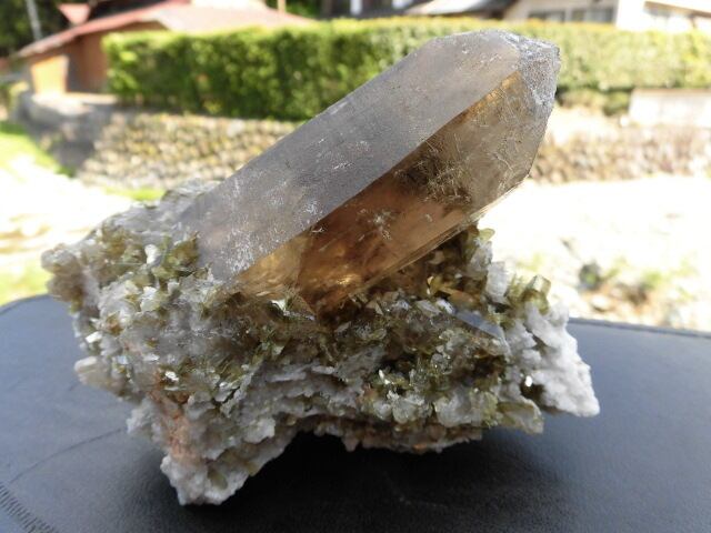 母岩付非加熱 【送料無料】【高品質】ブラジル産天然シトリン　no.3